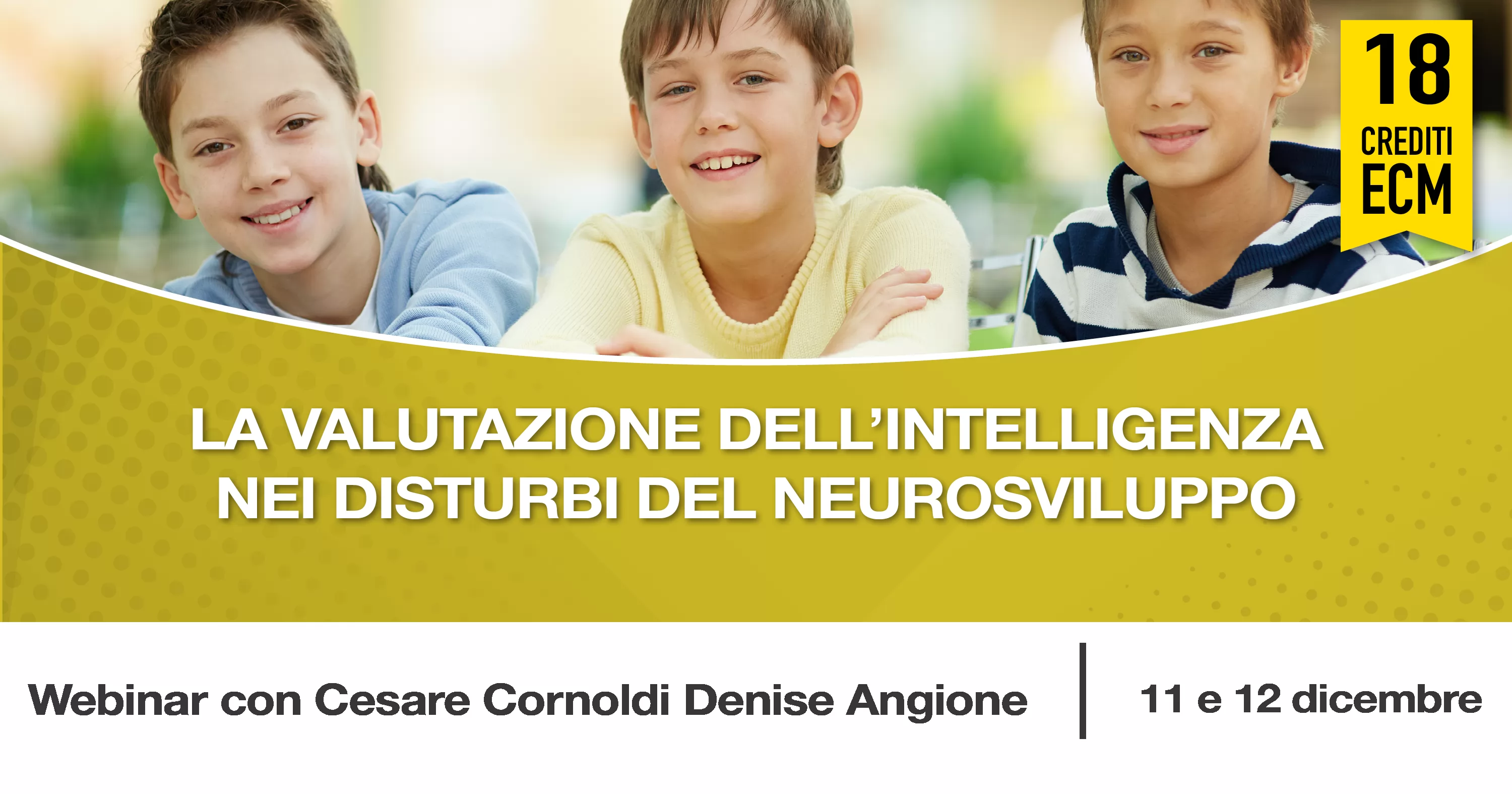 Valutazione intelligenza webinar con Cesare Cornoldi